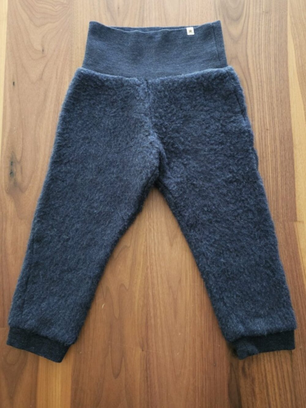 Huttelihut Wool Fleece Pants 3T Ombre Blue Melange NWOT